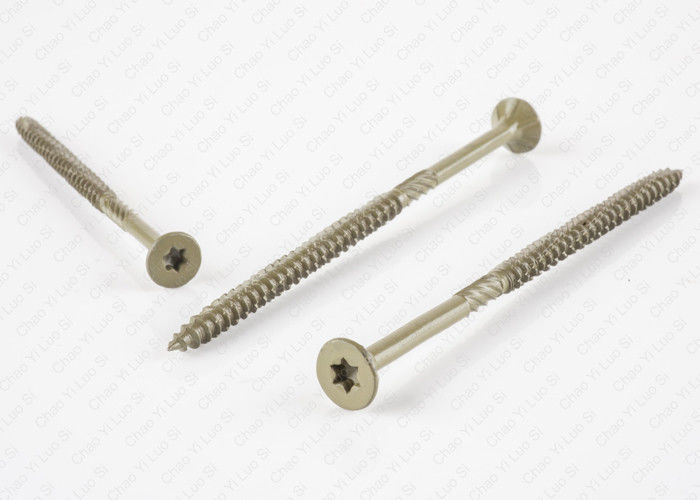 Star Drive Chipboard Screws , Outside Countersunk Wood Screw Partially Thread