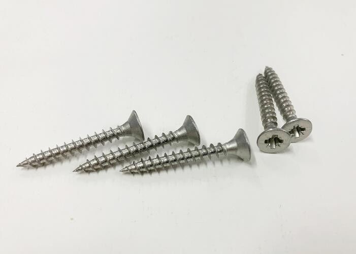 3.5mm-5mm A2 STAINLESS STEEL Wood Screws Pozi Double Countersunk Chipboard Screw 