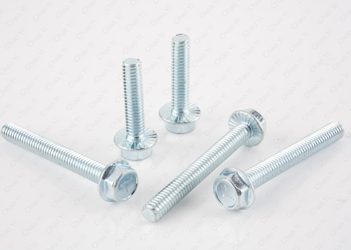 Indented Serrated Hex Head Bolts , Stainless Steel Metric Hex Head Flange Bolt